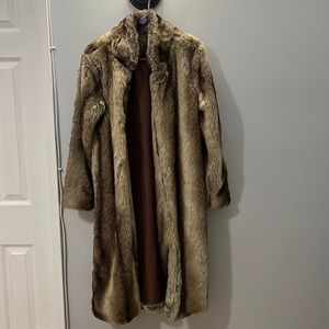 Faux fur coat